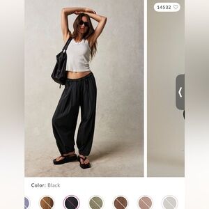 FP sky parachute pants